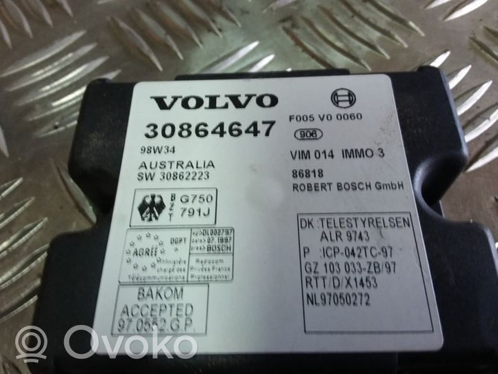 Volvo S40, V40 Unité de commande dispositif d'immobilisation 30864647