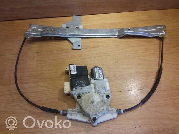 Citroen C4 I Front door window regulator with motor 9657133980