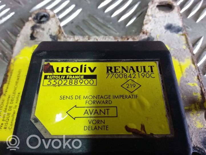 Renault Laguna I Turvatyynyn ohjainlaite/moduuli 7700842190C