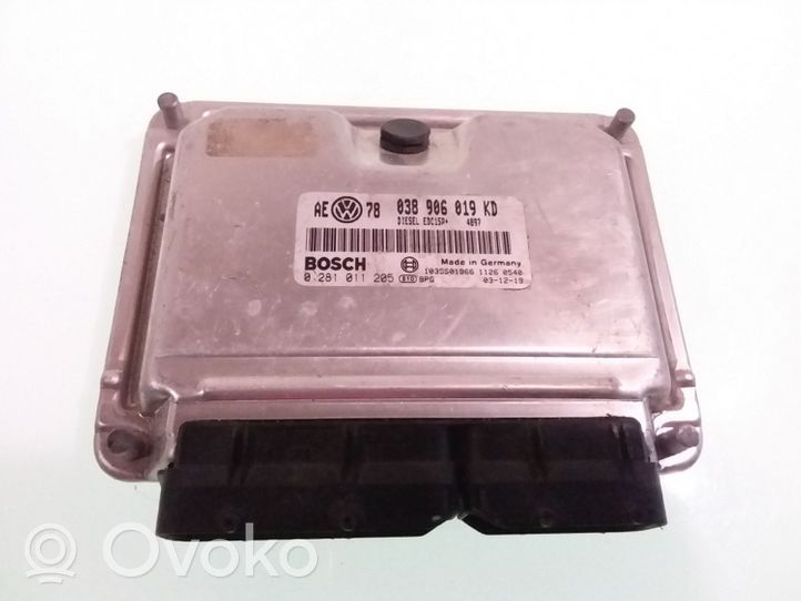 Volkswagen PASSAT B5.5 Sterownik / Moduł ECU 038906019KD