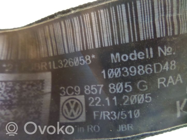 Volkswagen PASSAT B6 Ceinture de sécurité arrière 3C9857805G