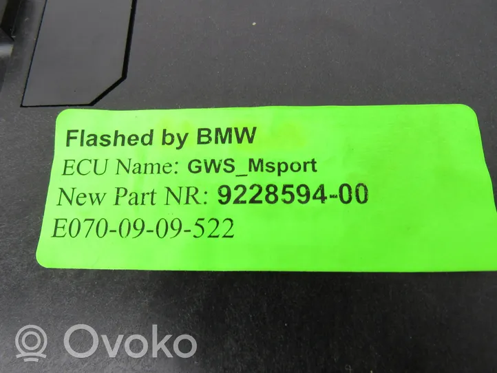 BMW X5 E70 Rivestimento in pelle/manopola della leva del cambio 9228594