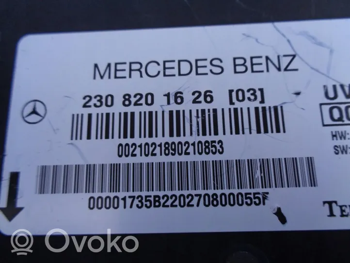 Mercedes-Benz SL R230 Autres unités de commande / modules A2308201626