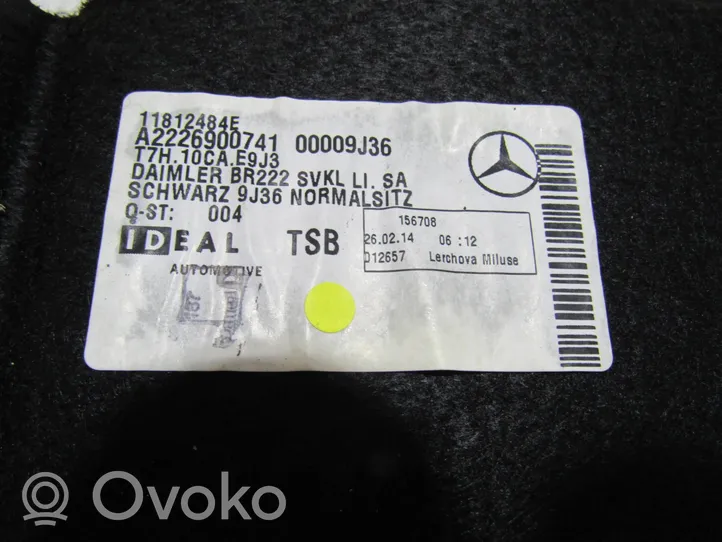 Mercedes-Benz S W222 Rivestimento pannello laterale del bagagliaio/baule A2226900741