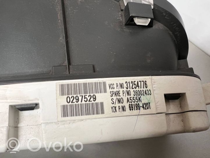 Volvo V50 Compteur de vitesse tableau de bord 36002433