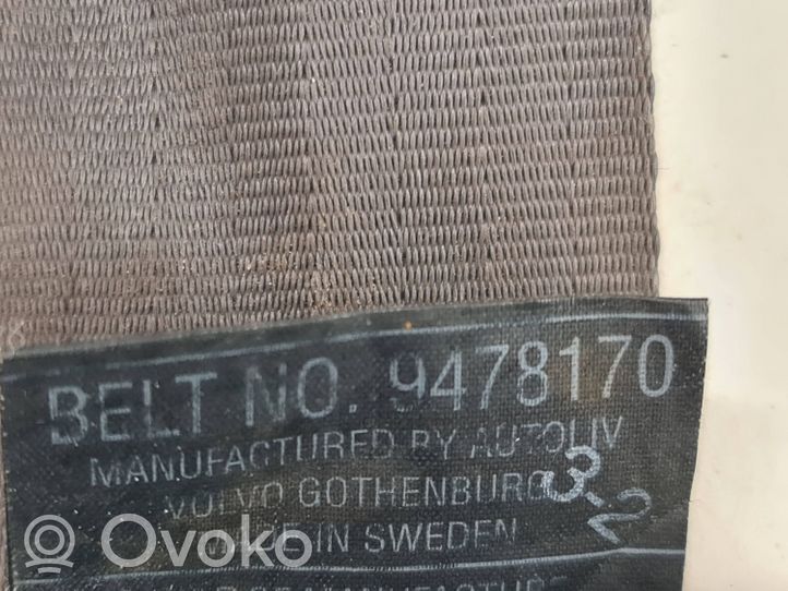 Volvo V70 Ceinture de sécurité arrière 9478170