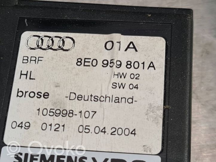 Audi A4 S4 B5 8D Galinis varikliukas langų pakėlėjo 8E0959801A