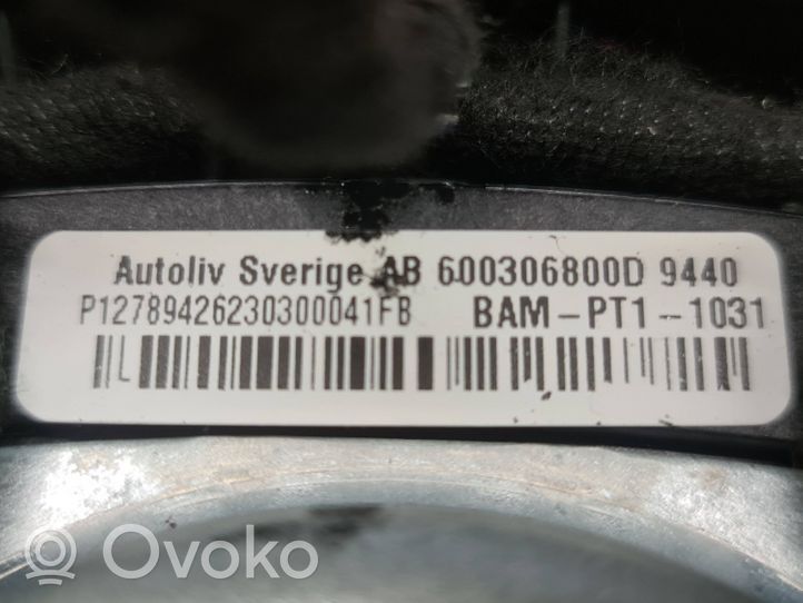 Saab 9-3 Ver2 Ohjauspyörän turvatyyny 600306800D