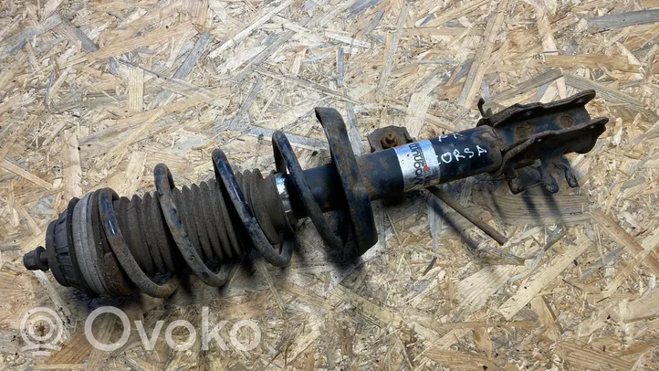 Opel Corsa D Front shock absorber with coil spring 