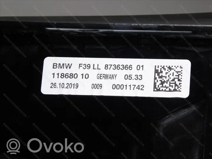 BMW X2 F39 Cadre, panneau d'unité radio / GPS 62308736366