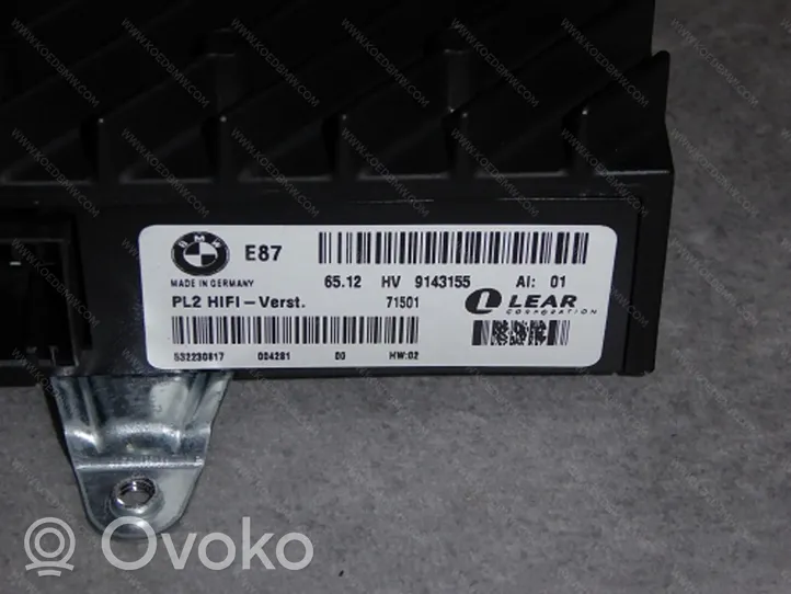 BMW 1 E81 E87 Amplificatore 65129143155