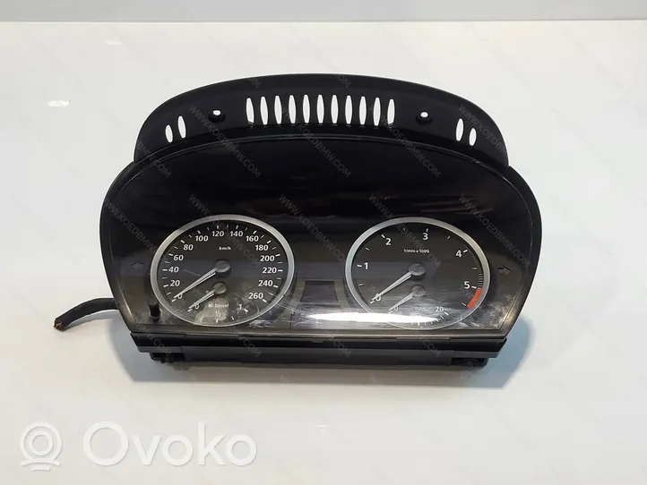 BMW 5 E60 E61 Compteur de vitesse tableau de bord 62109194889