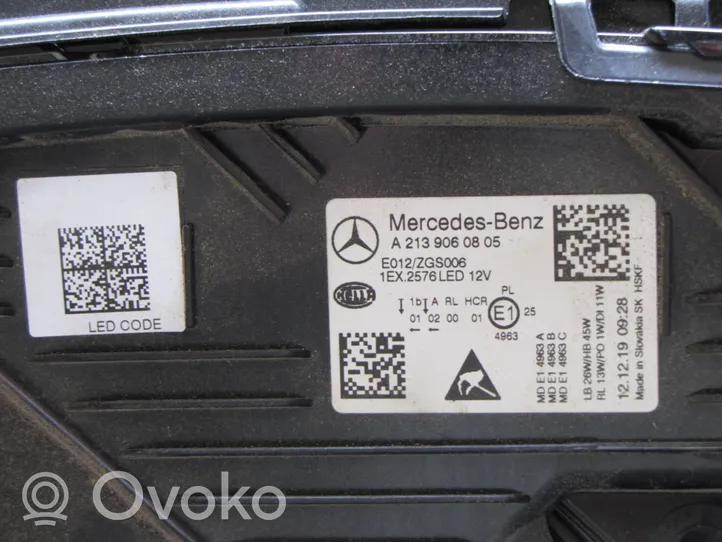 Mercedes-Benz E W213 Etu-/Ajovalo A2139060805
