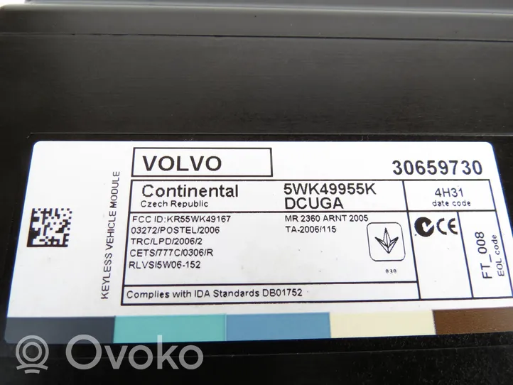 Volvo S60 Oven keskuslukituksen ohjausyksikön moduuli 30659730