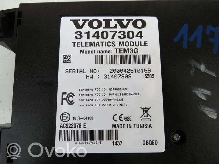 Volvo S60 Phone control unit/module 31407304