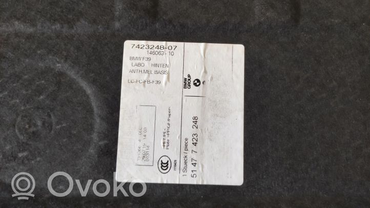 BMW X2 F39 Wykładzina podłogowa bagażnika 7423248-07