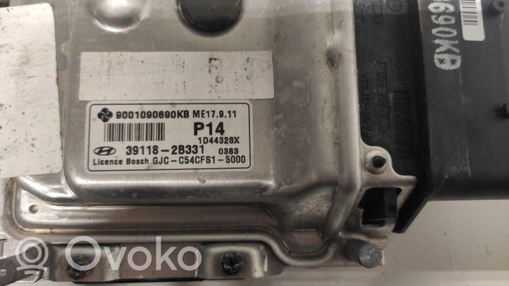 Hyundai ix20 Juego de cerradura y set ECU del motor 39118-2B331