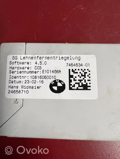 BMW X1 F48 F49 Istuimen säädön moduuli 7464634