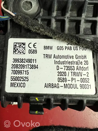 BMW X7 G07 Poduszka powietrzna Airbag pasażera 9382490