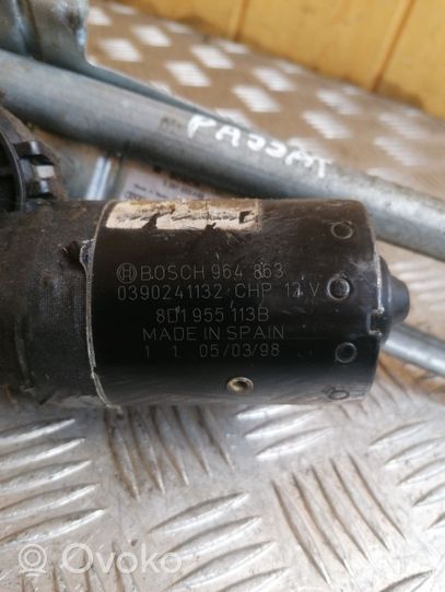 Volkswagen PASSAT B5 Mechanizm i silniczek wycieraczek szyby przedniej / czołowej 3397033146