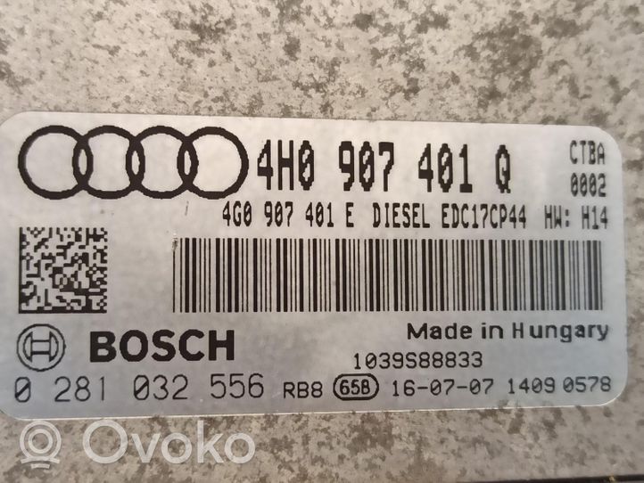 Audi A8 S8 D4 4H Galios (ECU) modulis 4H0907401Q