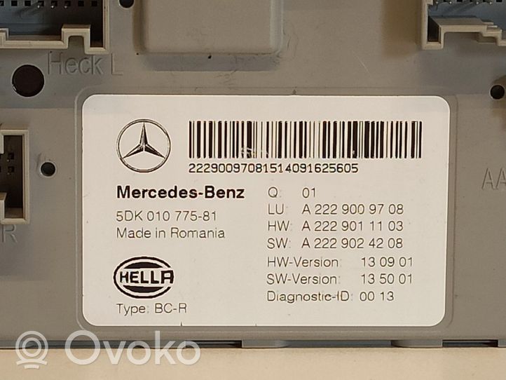 Mercedes-Benz C AMG W205 Jednostka sterowania SAM A2229009708