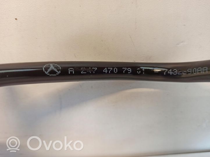 Mercedes-Benz B W247 Tubo de alimentación del combustible A2474707901