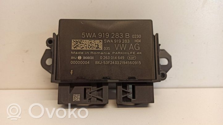 Audi A3 8Y Pysäköintitutkan (PCD) ohjainlaite/moduuli 5WA919283B