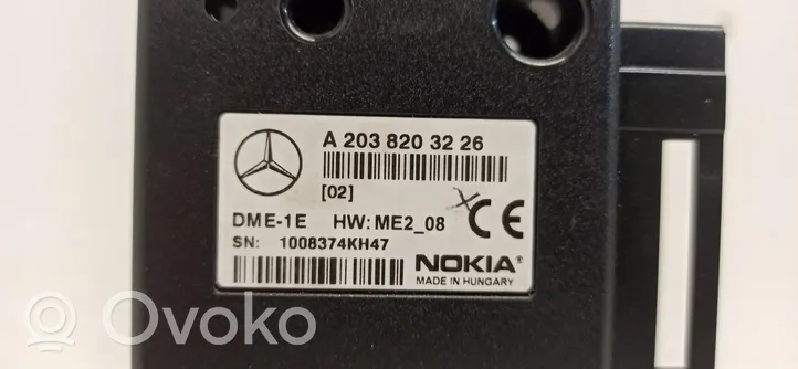 Mercedes-Benz CLK A208 C208 Module reconnaissance vocale A2038203226
