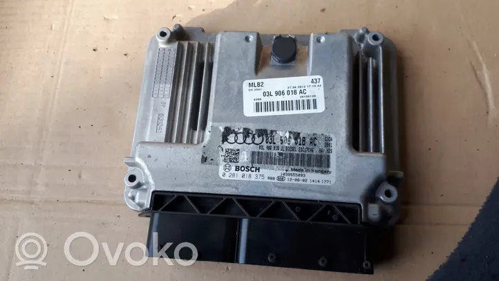 Audi A4 S4 B8 8K Calculateur moteur ECU 03L906018AC