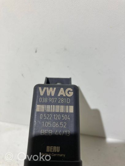 Volkswagen PASSAT B6 Relè preriscaldamento candelette 038907281D