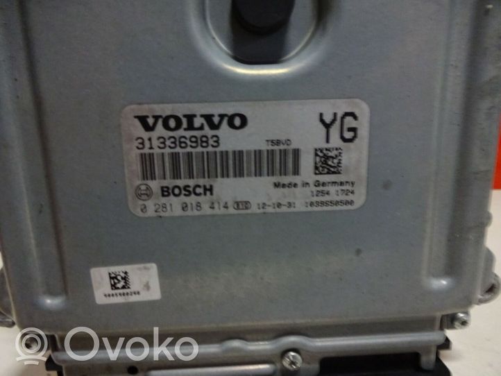 Volvo S80 Unité de commande, module ECU de moteur 31336983