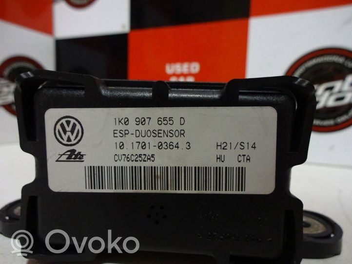 Volkswagen Touran I Vakaajan pitkittäiskiihtyvyystunnistin (ESP) 1K0907655D