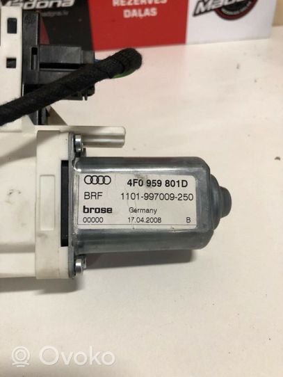 Audi A6 S6 C6 4F Varikliukas priekinio langų pakėlėjo 4F0959801D