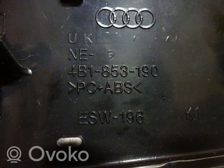 Audi A6 Allroad C5 Garniture d'extrémité latérale du tableau de bord 4B1853190