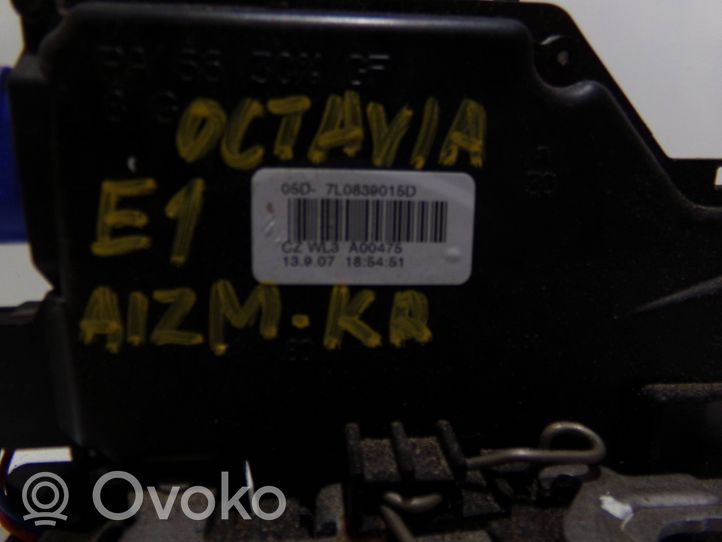 Skoda Octavia Mk2 (1Z) Zamek drzwi tylnych 7L0839015D