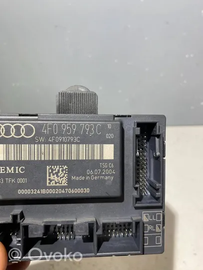 Audi A6 S6 C6 4F Centralina/modulo portiere 4F0959793C