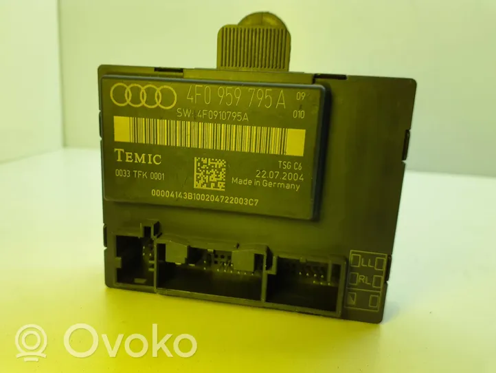 Audi A6 S6 C6 4F Durų elektronikos valdymo blokas 4F0959795A