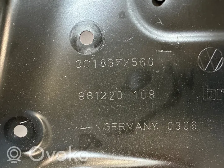 Volkswagen PASSAT B6 Mechanizm podnoszenia szyby przedniej bez silnika 3C1837756G