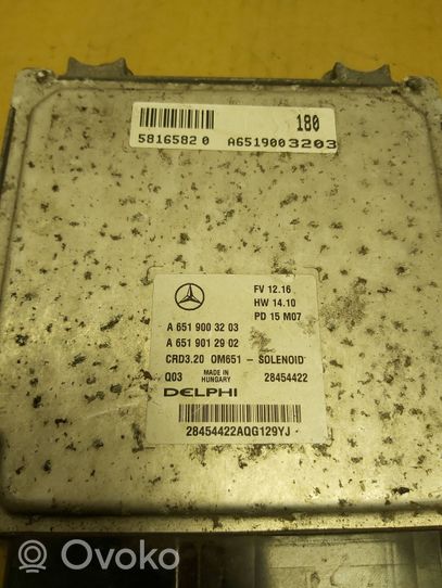 Mercedes-Benz Sprinter W906 Sterownik / Moduł ECU A6519003203