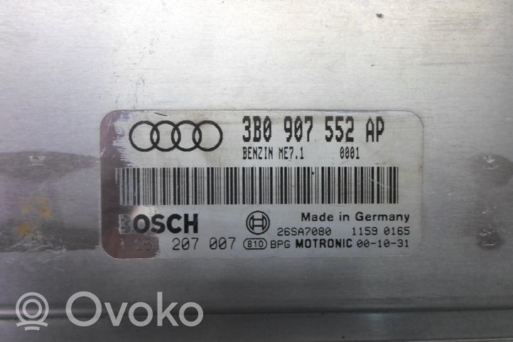 Audi A6 S6 C5 4B Centralina/modulo del motore 3B0907552AP