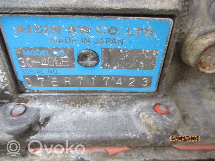 Isuzu D-Max Automaattinen vaihdelaatikko 8980049100