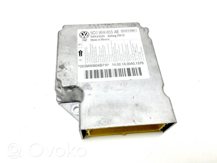 Volkswagen PASSAT B7 USA Oro pagalvių valdymo blokas 5C0959655AE