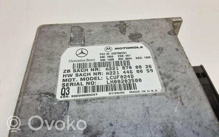 Mercedes-Benz ML W164 Centralina/modulo bluetooth A2218700826