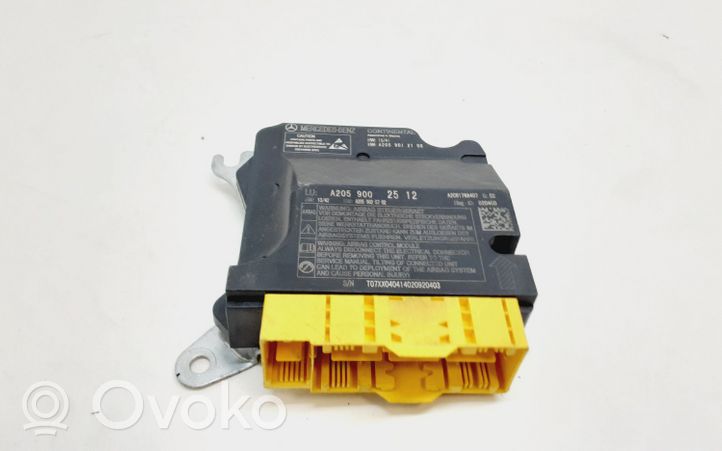 Mercedes-Benz C AMG W205 Module de contrôle airbag A2059002512