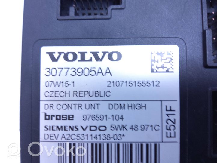 Volvo V50 Silniczek podnośnika szyby drzwi 30773905AA