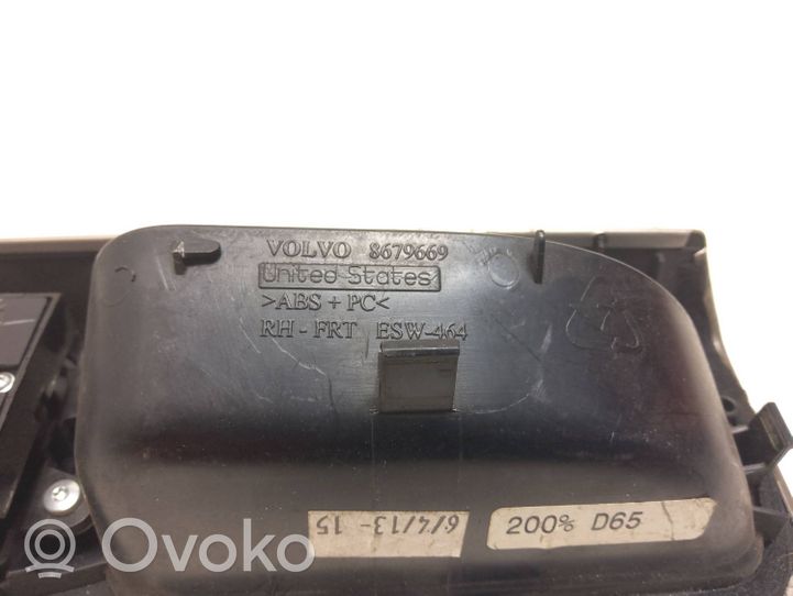 Volvo V50 Obudowa klamki wewnętrznej drzwi przednich 8679669