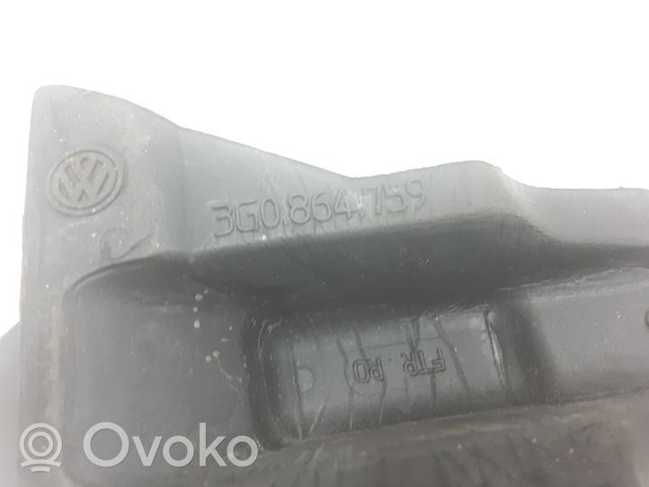 Volkswagen PASSAT B8 Dämpfung Schaumstoff Kotflügel 3G0864759