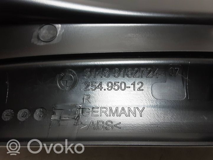 BMW 5 F10 F11 Galinio slenksčio apdaila (vidinė) 9162724