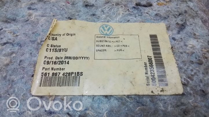 Volkswagen PASSAT B7 USA Boczek / Tapicerka / bagażnika 561867428